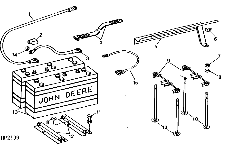 BATTERY, BRACKETS, CABLES, AND SHIELDS ( - 600000)