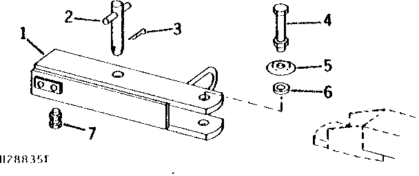 DRAWBAR EXTENSION FOR 4440, 4520, 4630, 4640, 4840, 5020, 6030, 8430,