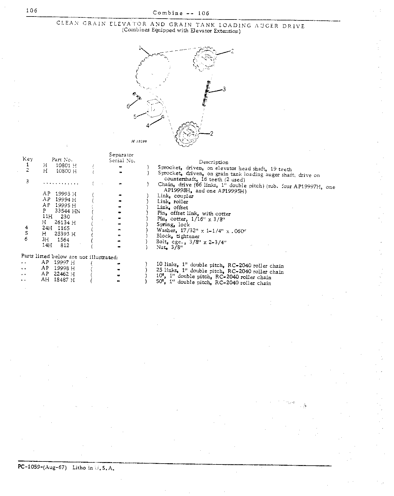 Drives and Separator Shields (Continued)