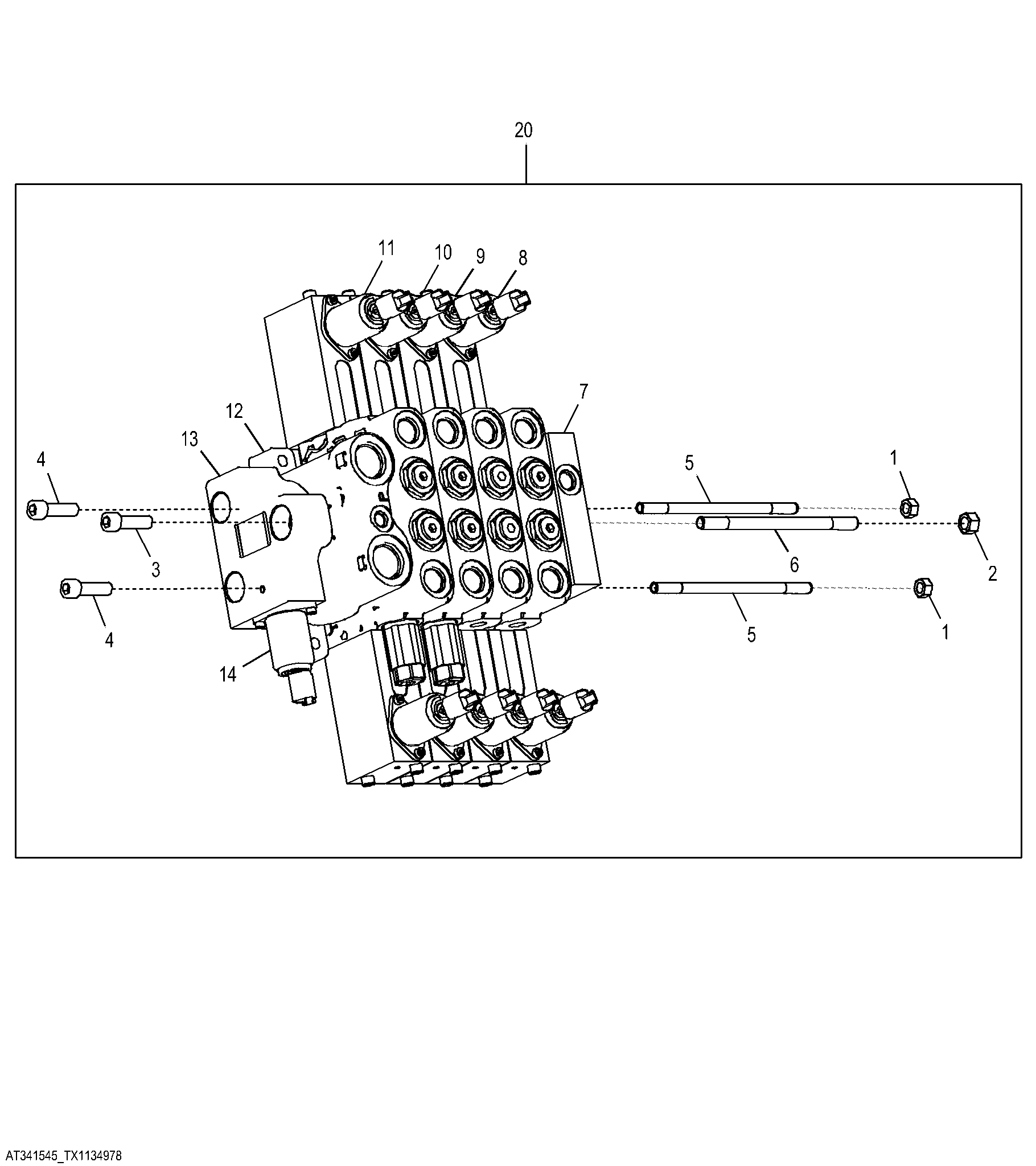 Electrohydraulic 4 Function Valve (Rear) (Grade Pro)