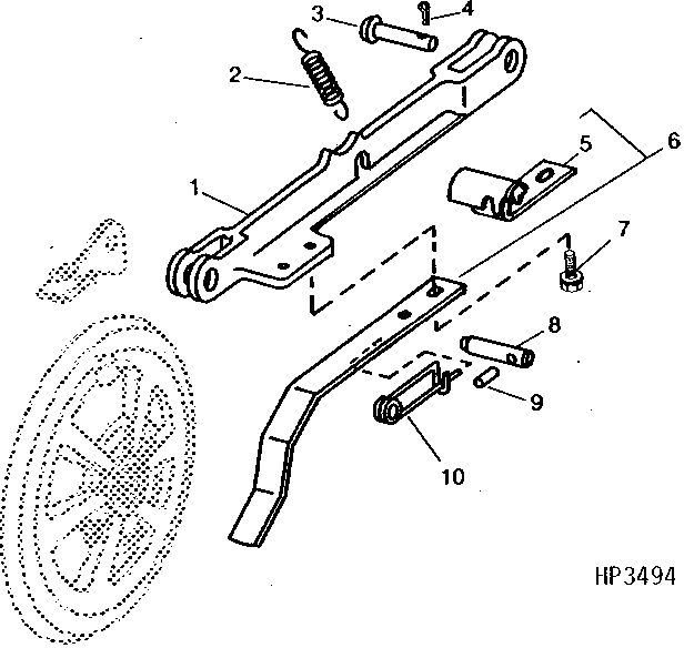 DUAL-RANGE CYLINDER DRIVE LOCKOUT ARM (556301 - )