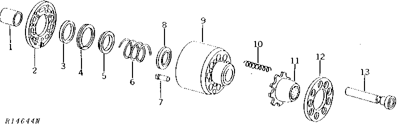 MOTOR CYLINDER BLOCK (POWER REAR WHEEL DRIVE)