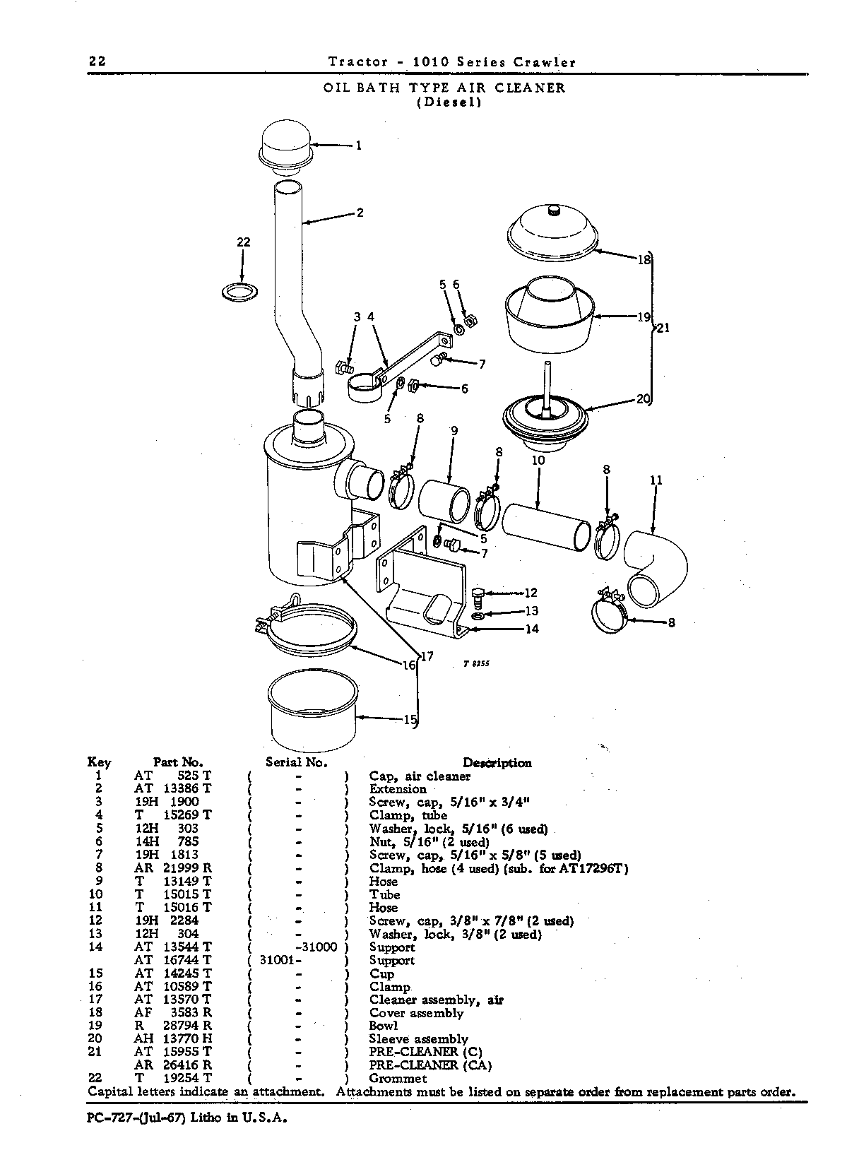 Air cleaner, oil bath