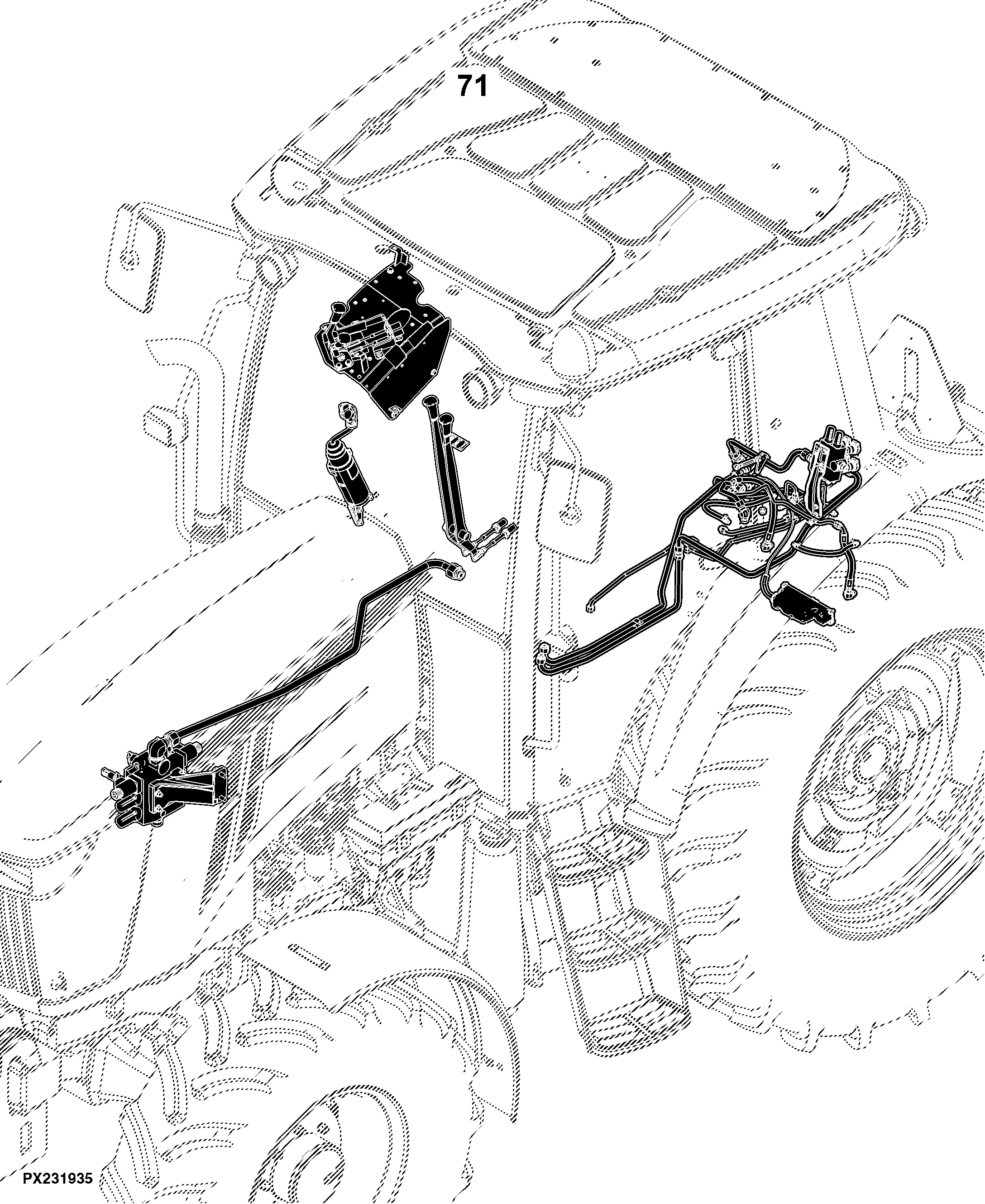 6110D (Tier 0) Tractor (S.N. -059999)(S.N. 060000- )(Worldwide Edition)