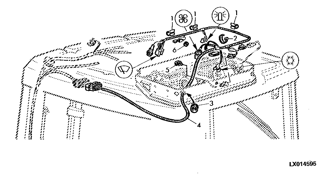 WIRING HARNESS, HEATING AND AIRCONDITIONING