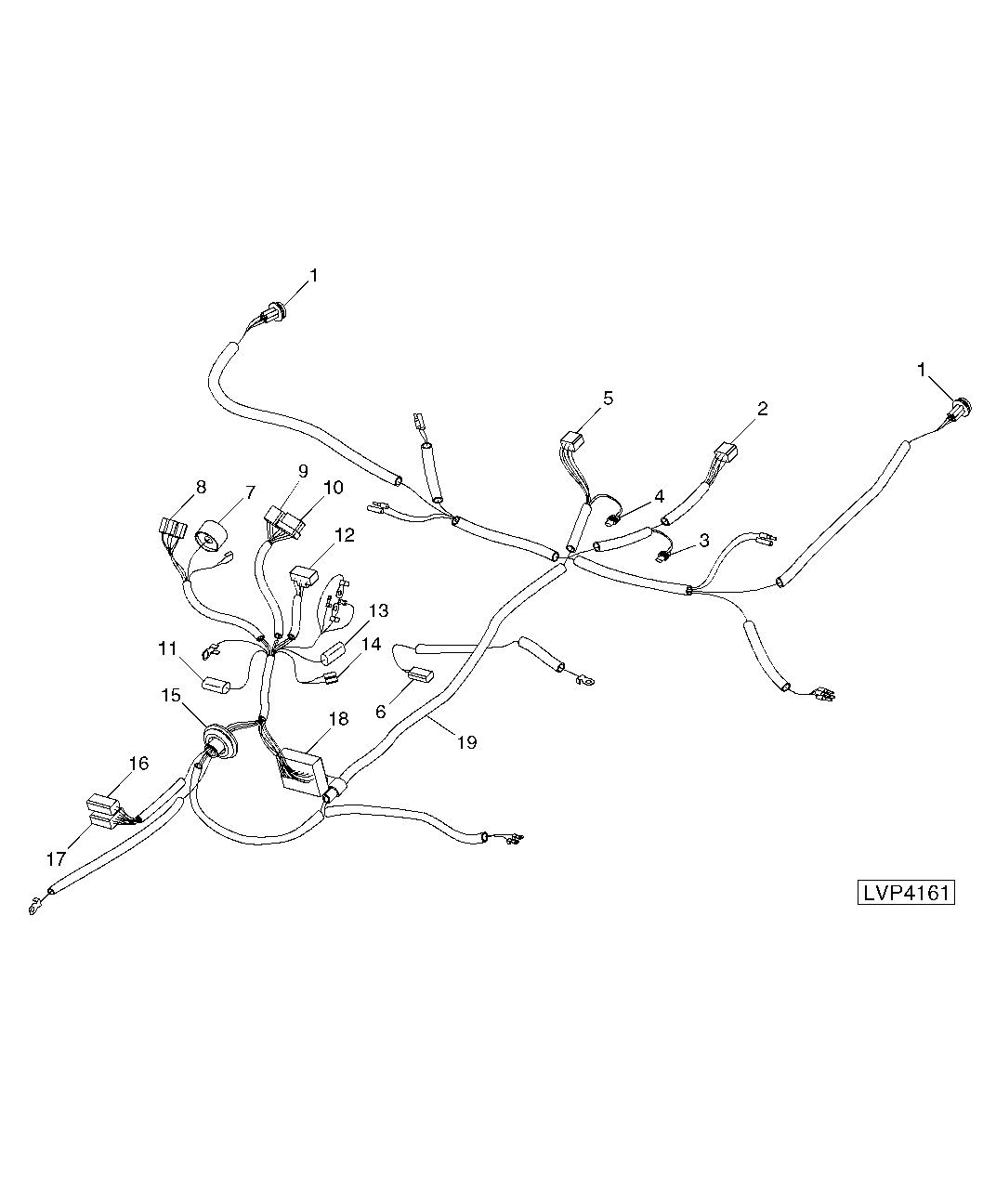 WIRING HARNESS (REAR) (ISOLATED OPEN OPERATOR STATION) (EARLY DESIGN)