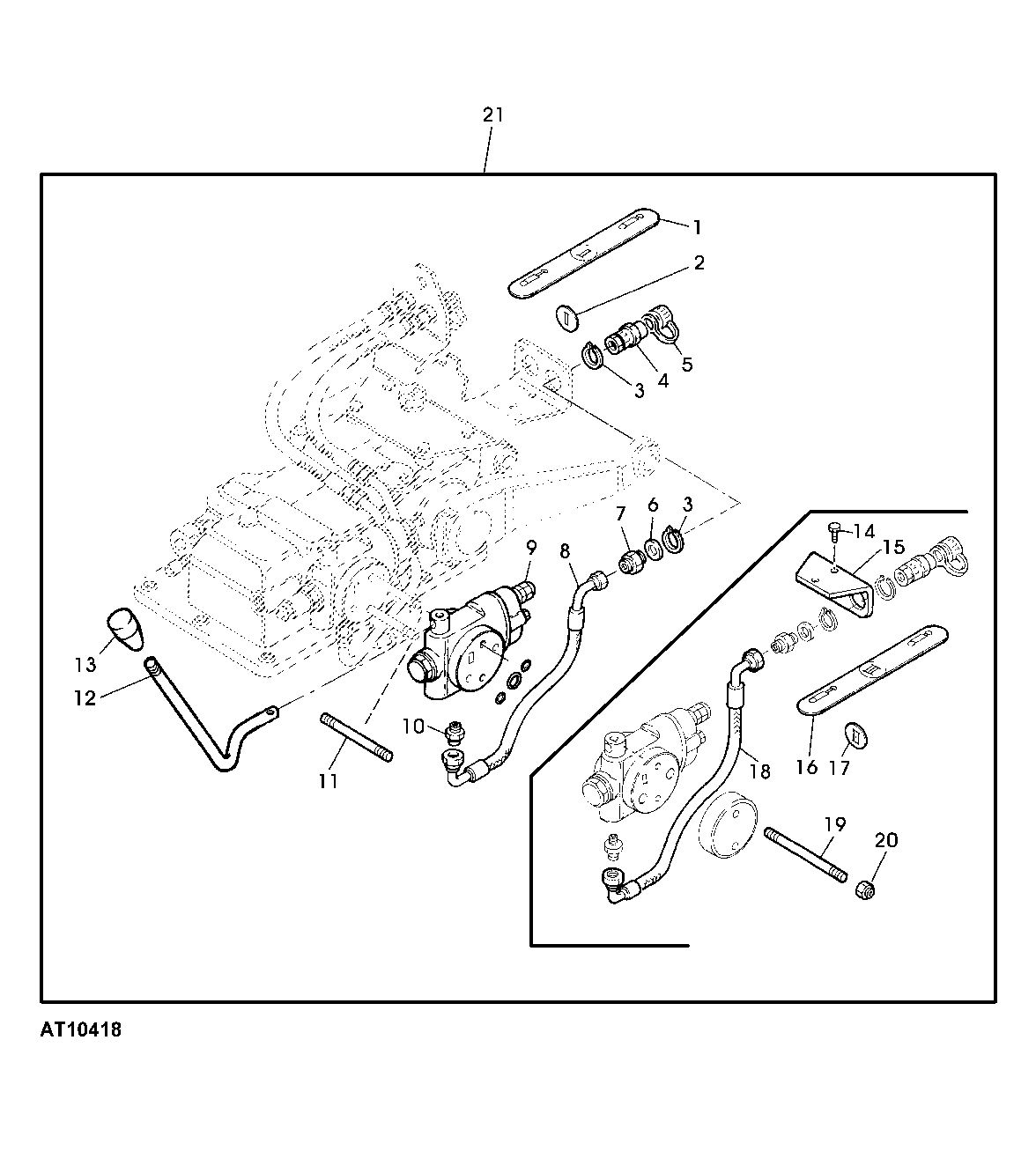 SINGLE-ACTING SELECTIVE CONTROL VALVE (POS. 2 AND 3) KIT
