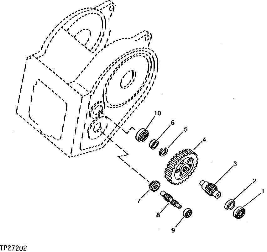 REDUCTION GEAR, SHAFT AND BEARINGS (MODEL 4000 WINCH)