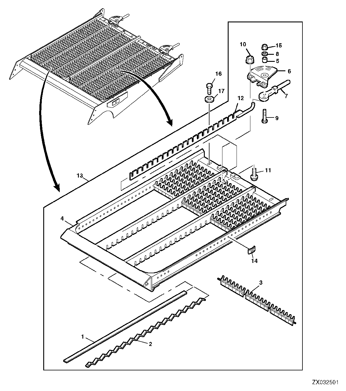 Sieve Element, Manually-Adjustable, R.H. And L.H.