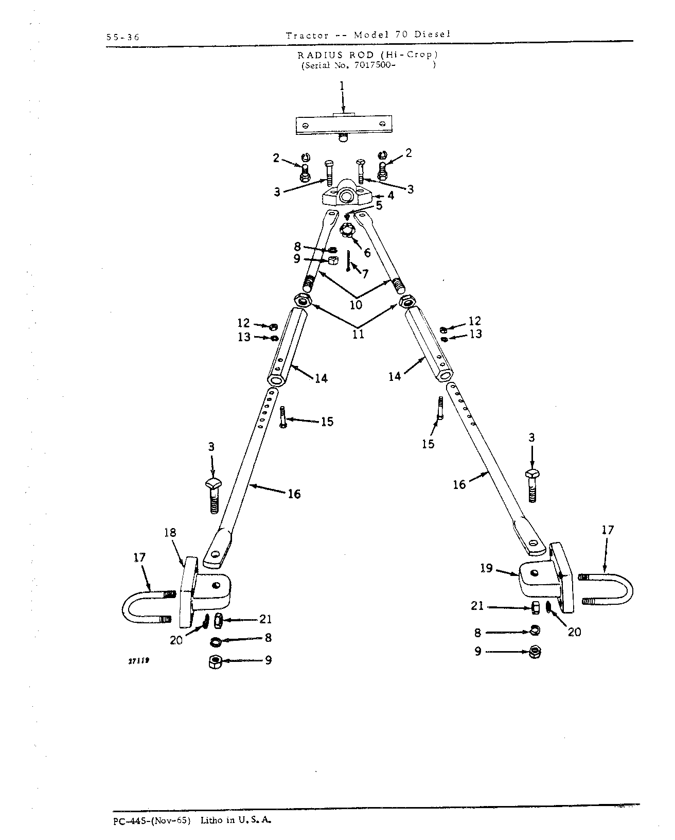 Section 55 - Steering Mechanism, Front End Equipment, and Rear Wheels (Continued)