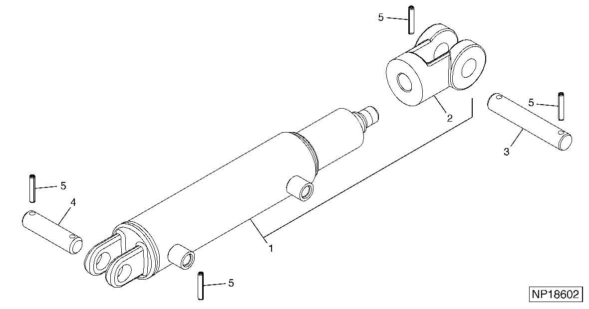 Hydraulic Cylinder (2.5" X 3.75") (2001 - )