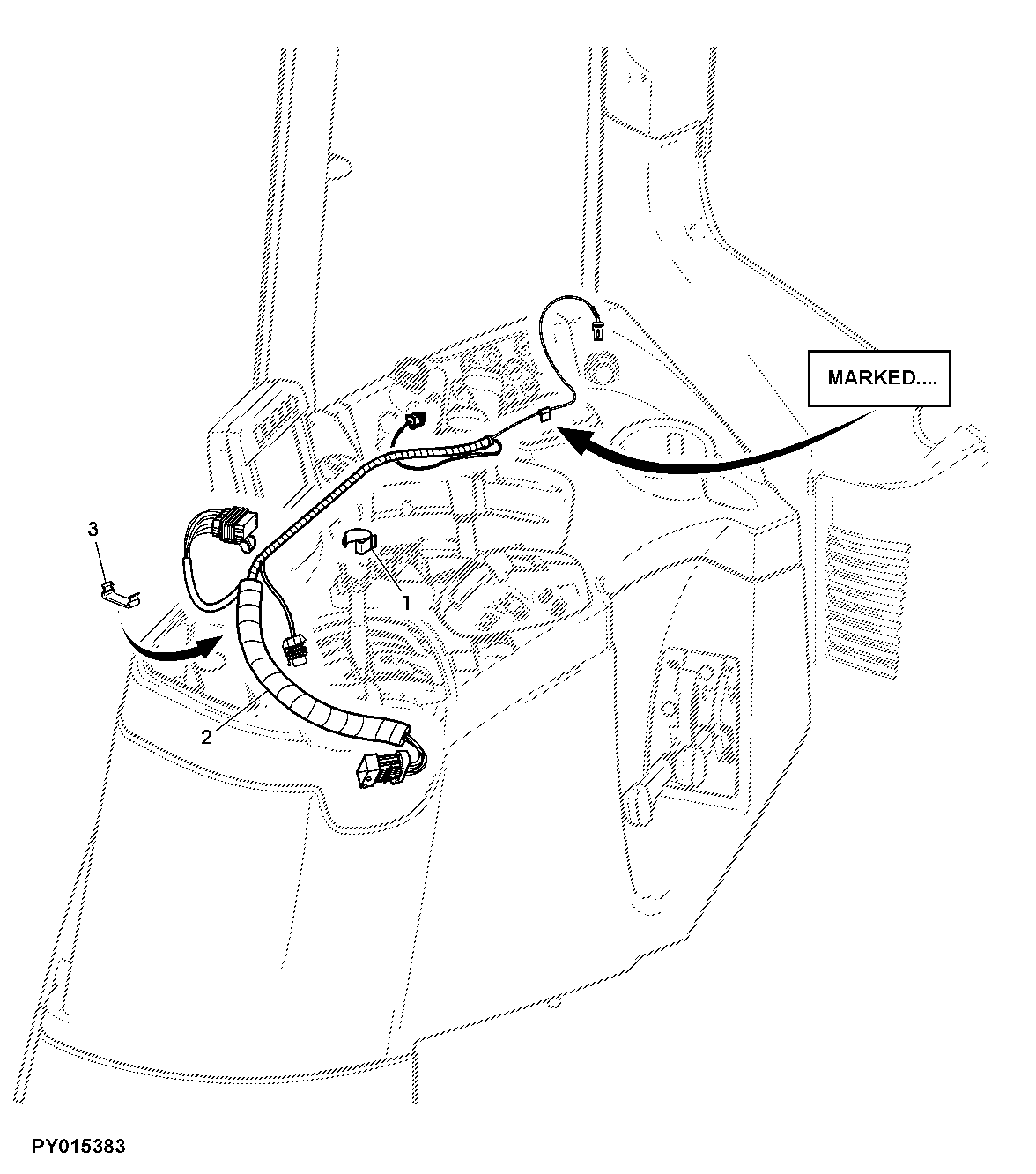 WIRING HARNESS, COMMANDCENTER DTI, SWITCHMODULE DSM (CONSOLE SHIFT)