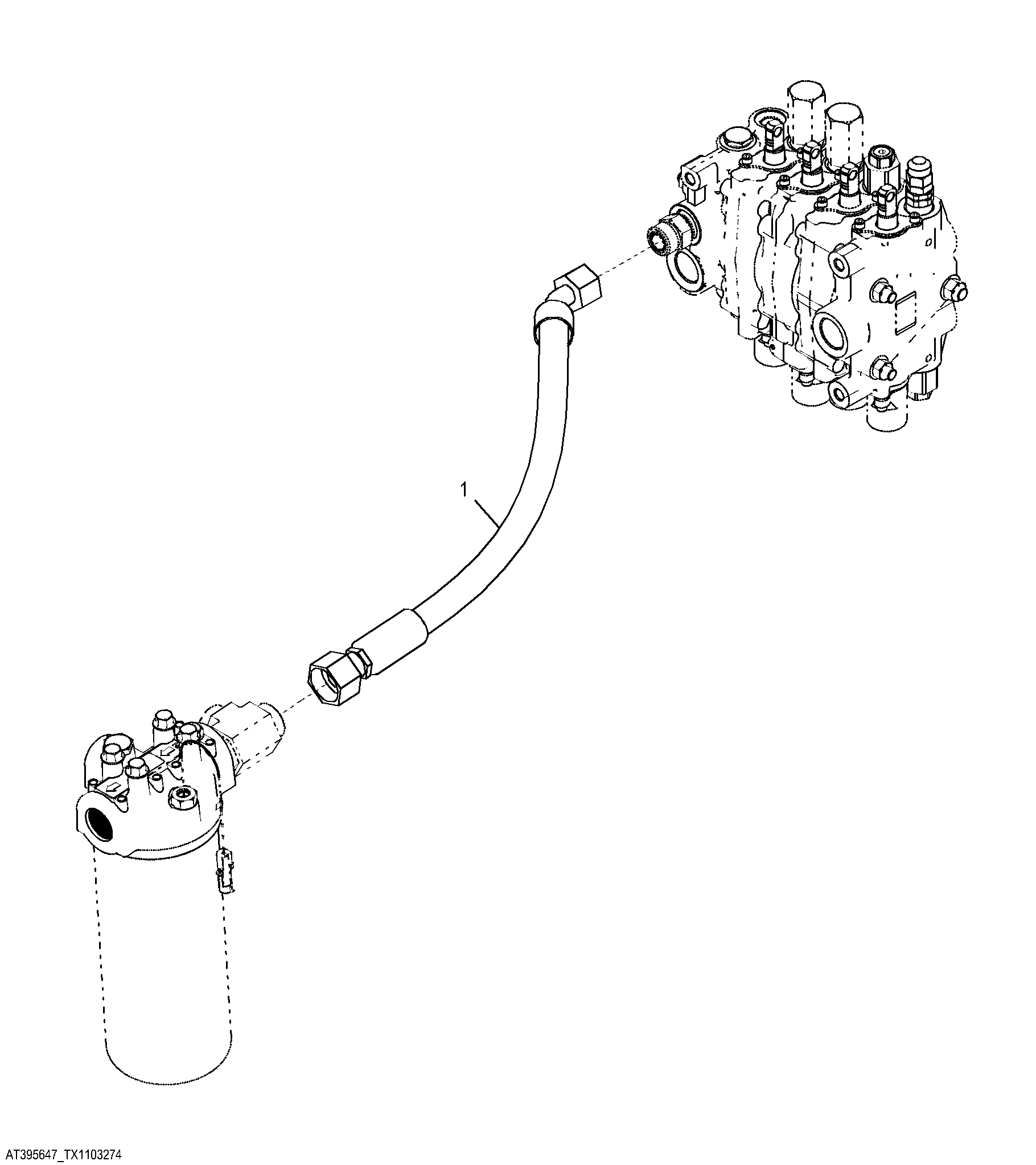 Return Hose with Manual Controls