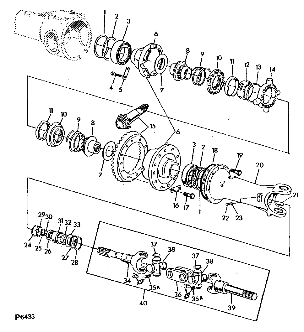 Front Wheel Drive / Axle Bridge / Differential, LH Side