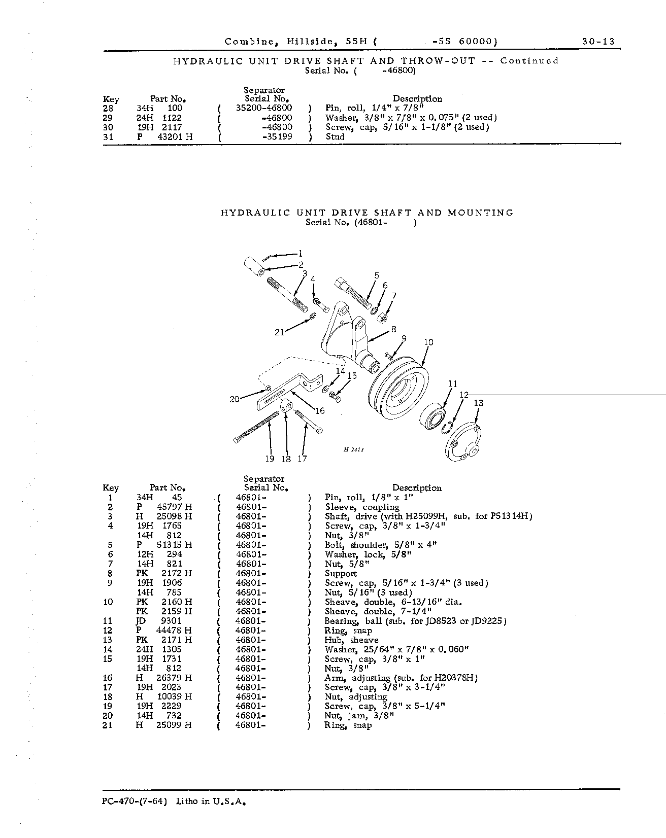 Drive shaft, hydraulic unit (Continued)