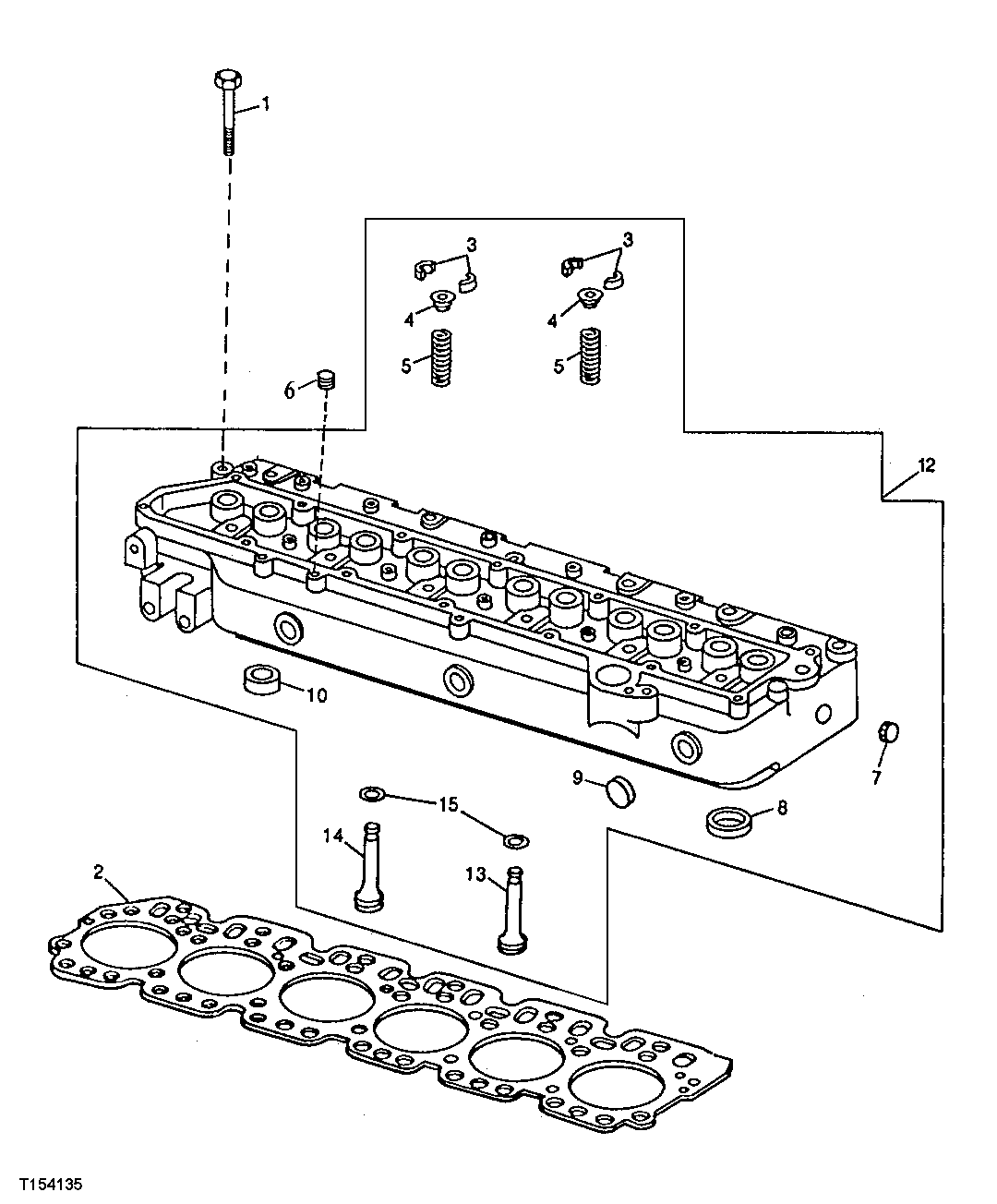 CYLINDER HEAD HEAD GASKET AND VALVES ( - 713822)