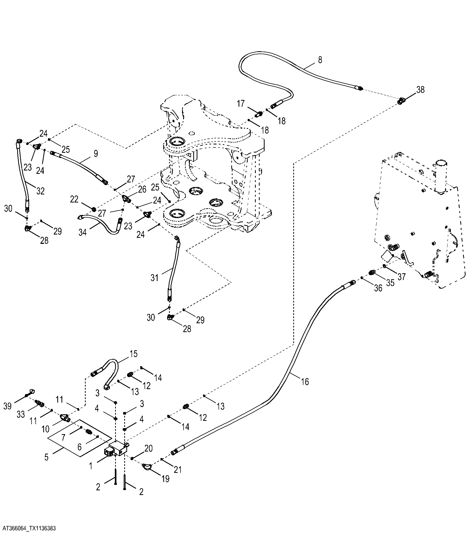 Backhoe Slideshift Lock Hydraulics ( - 234969)