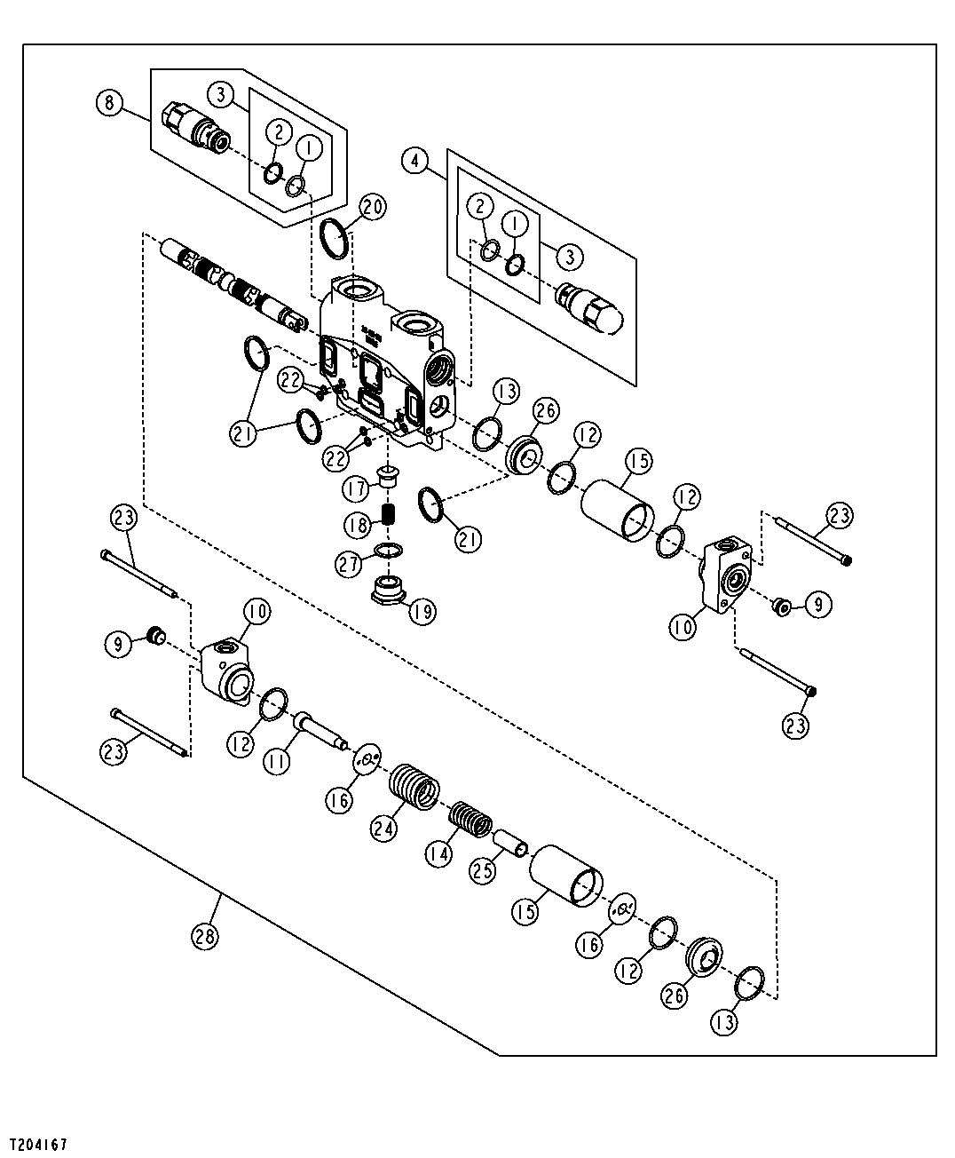 Arch Section Valve (Pilot) (Single Function) (Grapple Skidders)