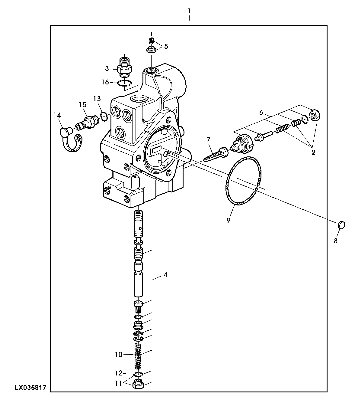 INLET PRIORITY VALVE (HYDRAULIC PUMP 25/41CM3)