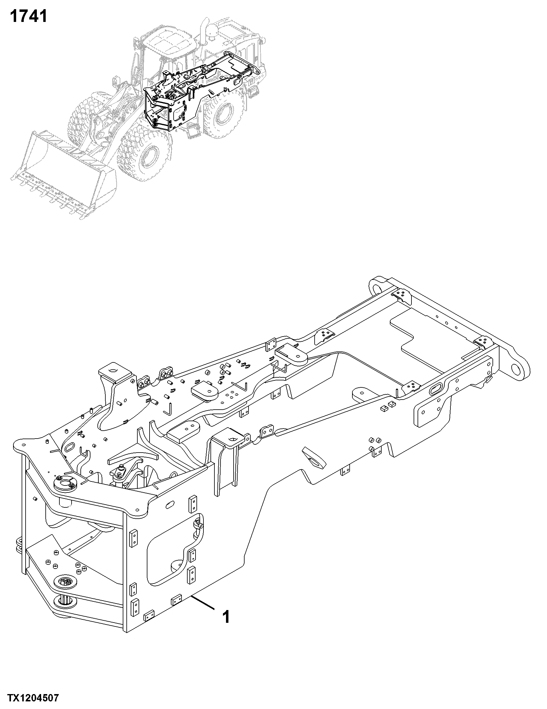 1741 Engine or Main Frame