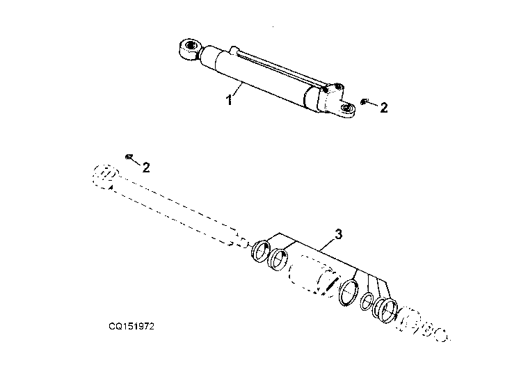 HYDRAULIC SWING UNLOADING AUGER CYLINDER