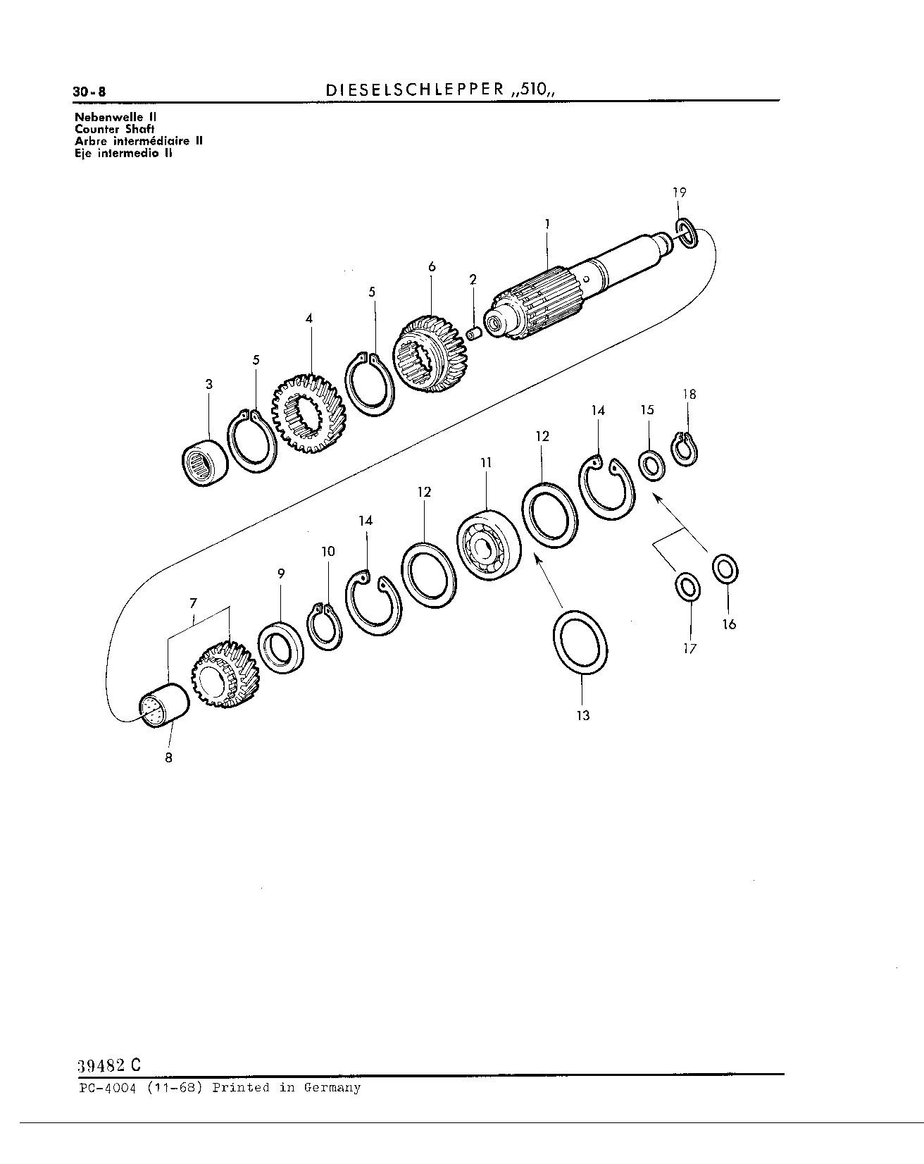 Counter Shaft (Continued)