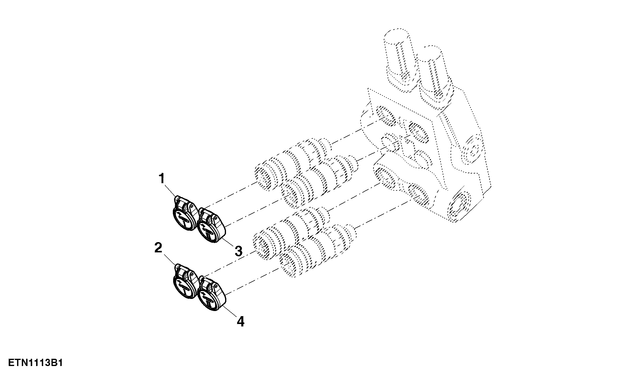 Dust Cap, Dual Rear Selective Control Valve