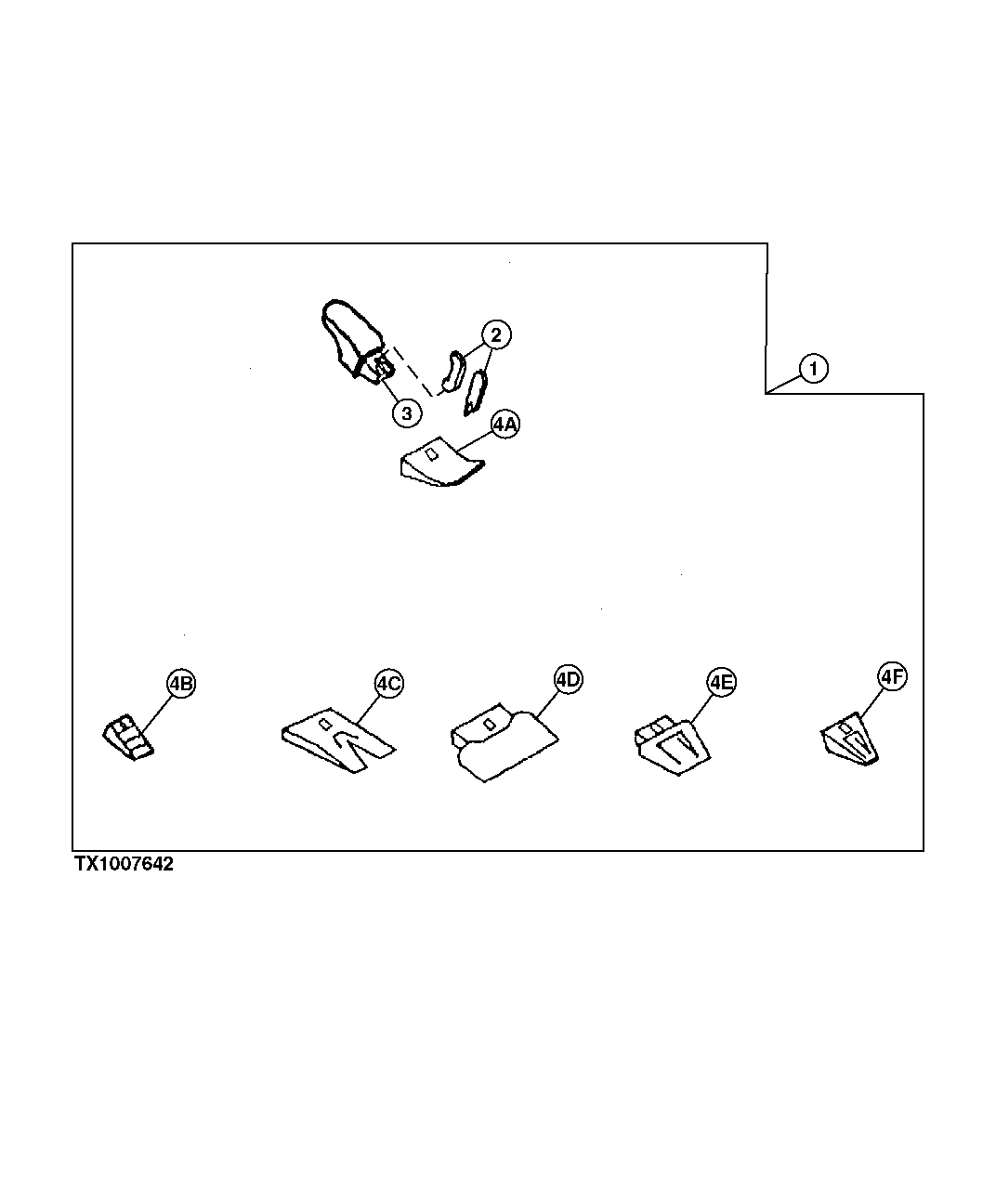 HEAVY DUTY HIGH CAPACITY BUCKET TOOTH ASSEMBLY (SEE FOOTNOTE)