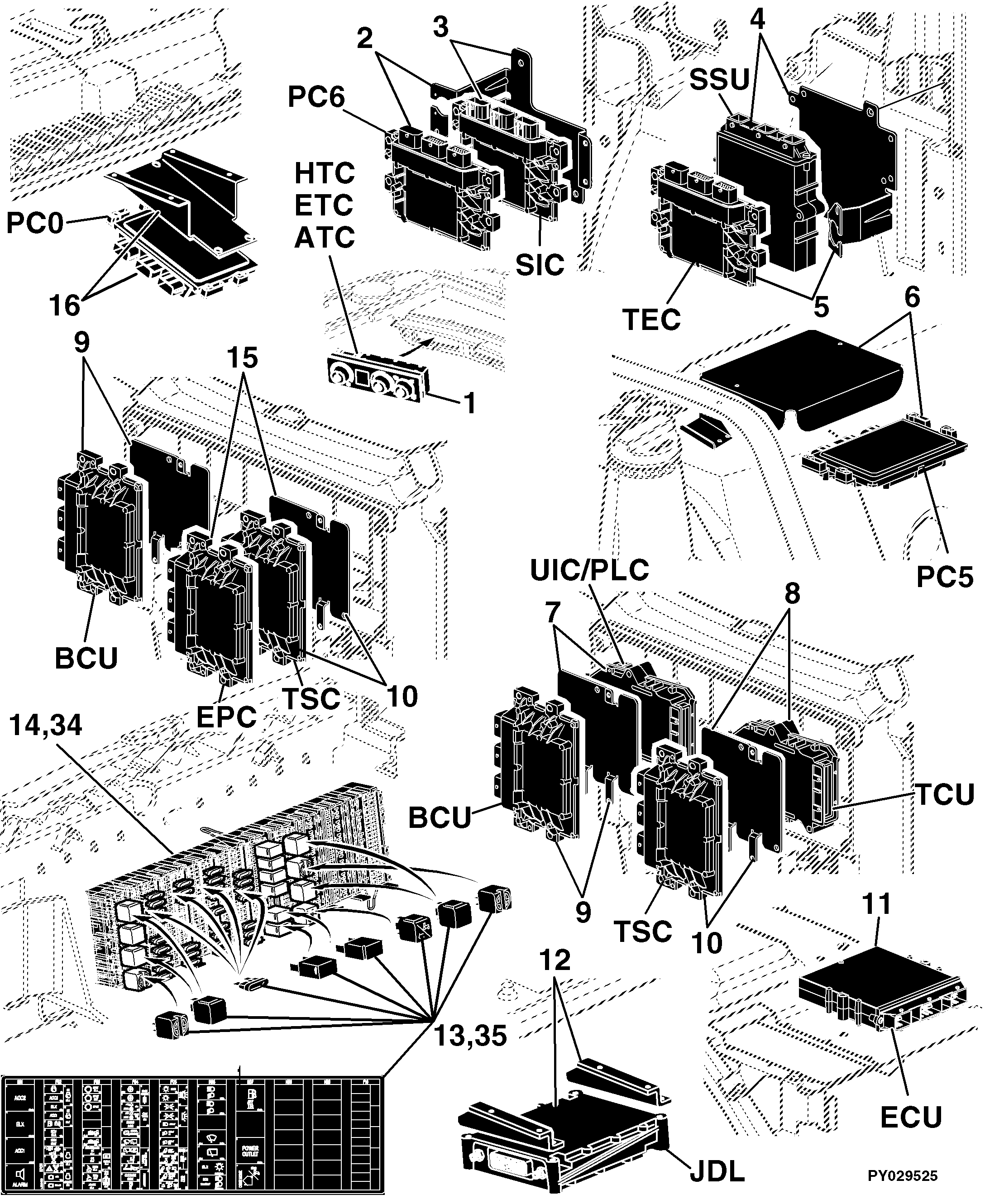 43 Electrical Components / Control Units and Miscellaneous Small Parts