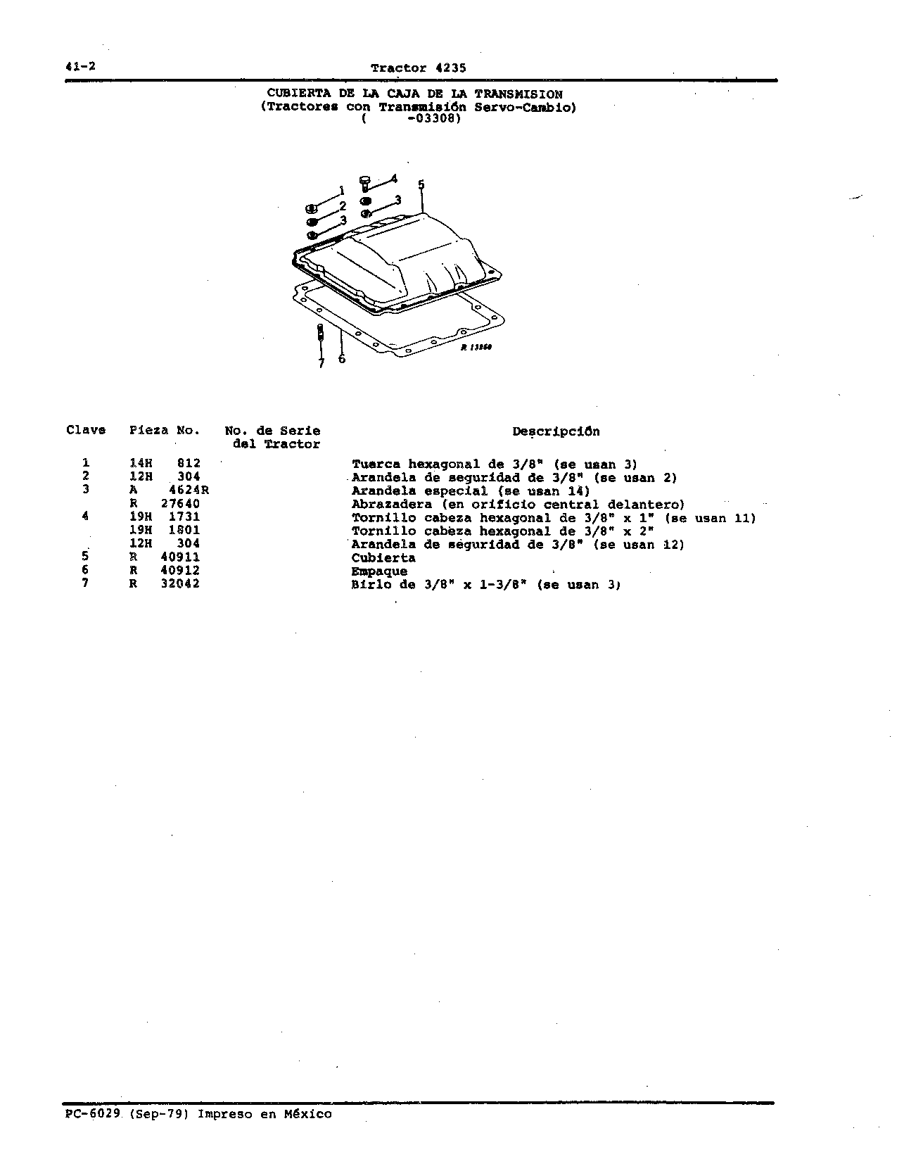 Cubierta de Caja de la Transmision (TSC)