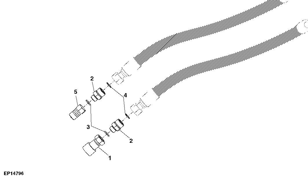 Honeybee Draper Conversion, Platform Drive Motor Hoses