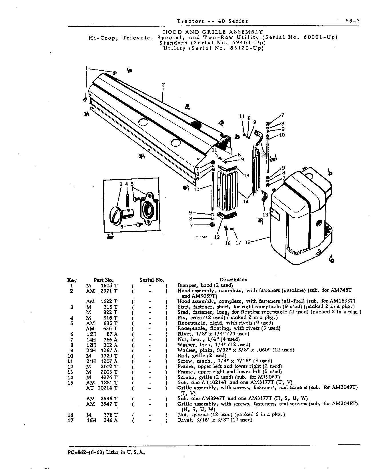 Grille (H, T, V, W)
