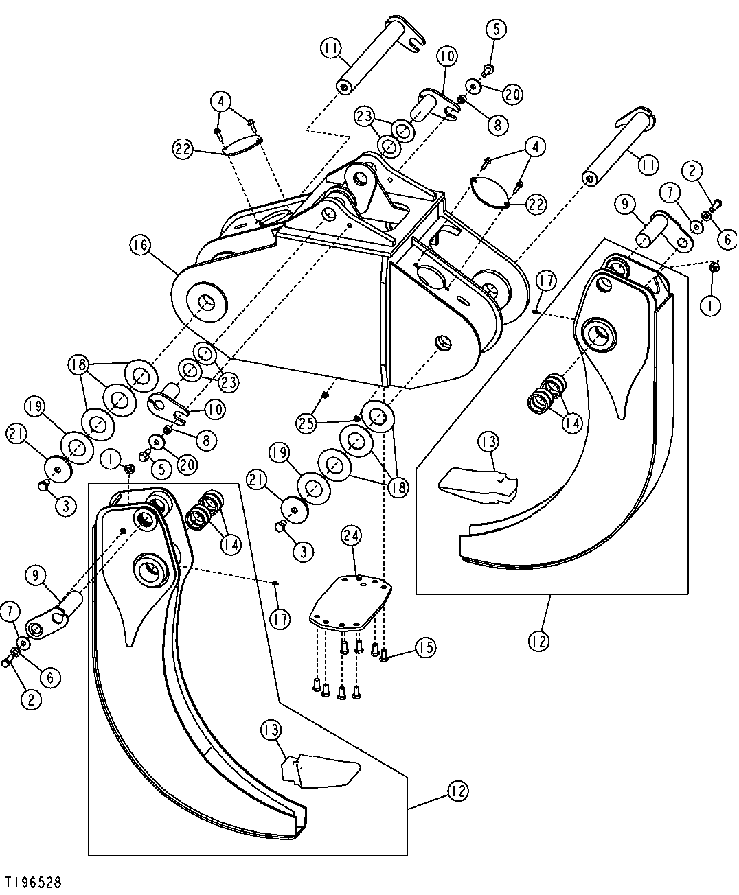 Grapple Head and Tongs (8.0 sq ft)(589448 - )