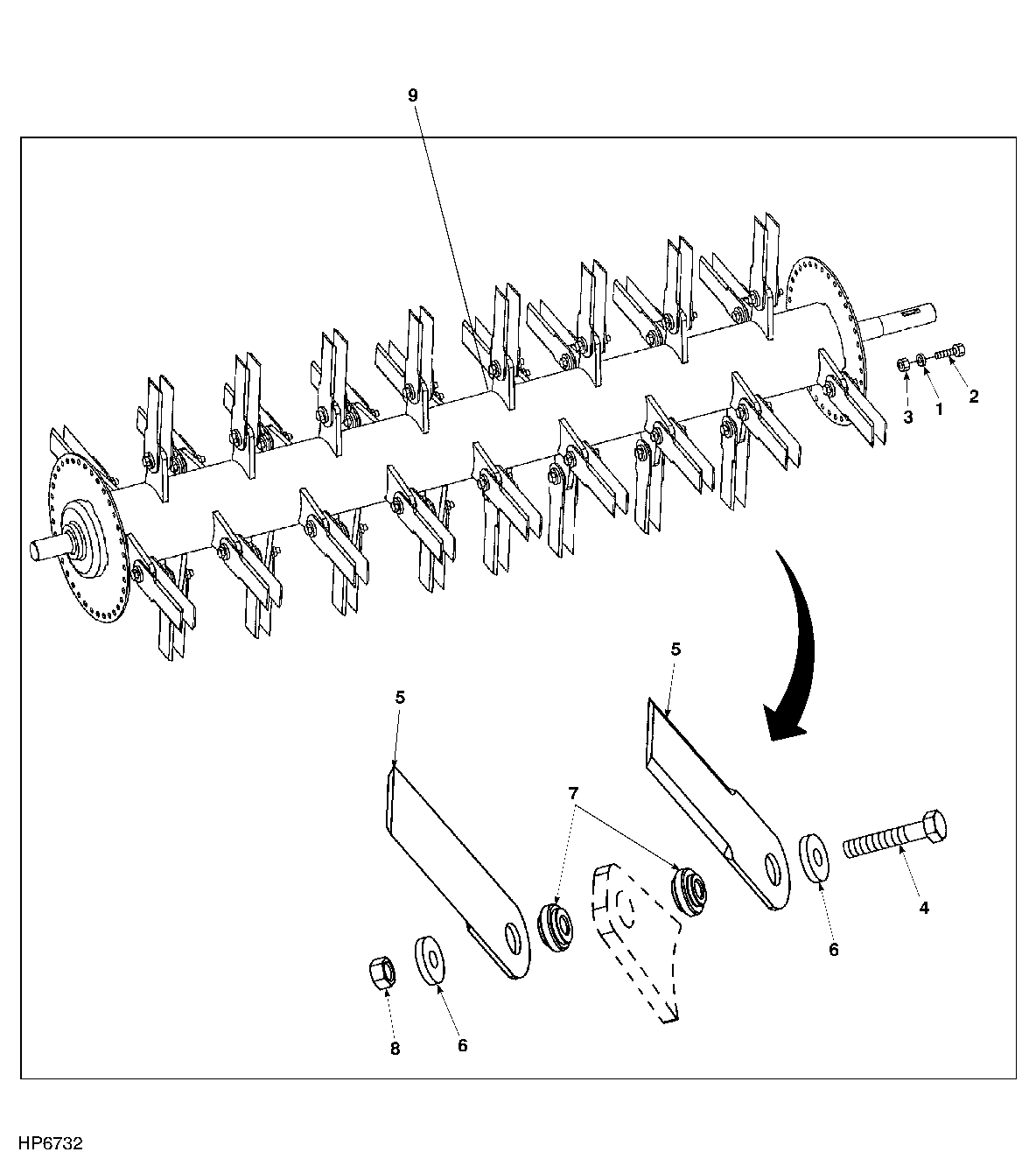 Fine Cut Rotor Straw Chopper (Straight Blade) (670820 - )
