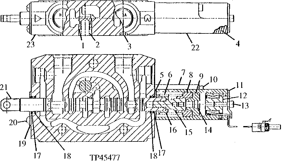 Loader Control Valve (Bucket Section With Return To Dig) (Husco) (801200 - )