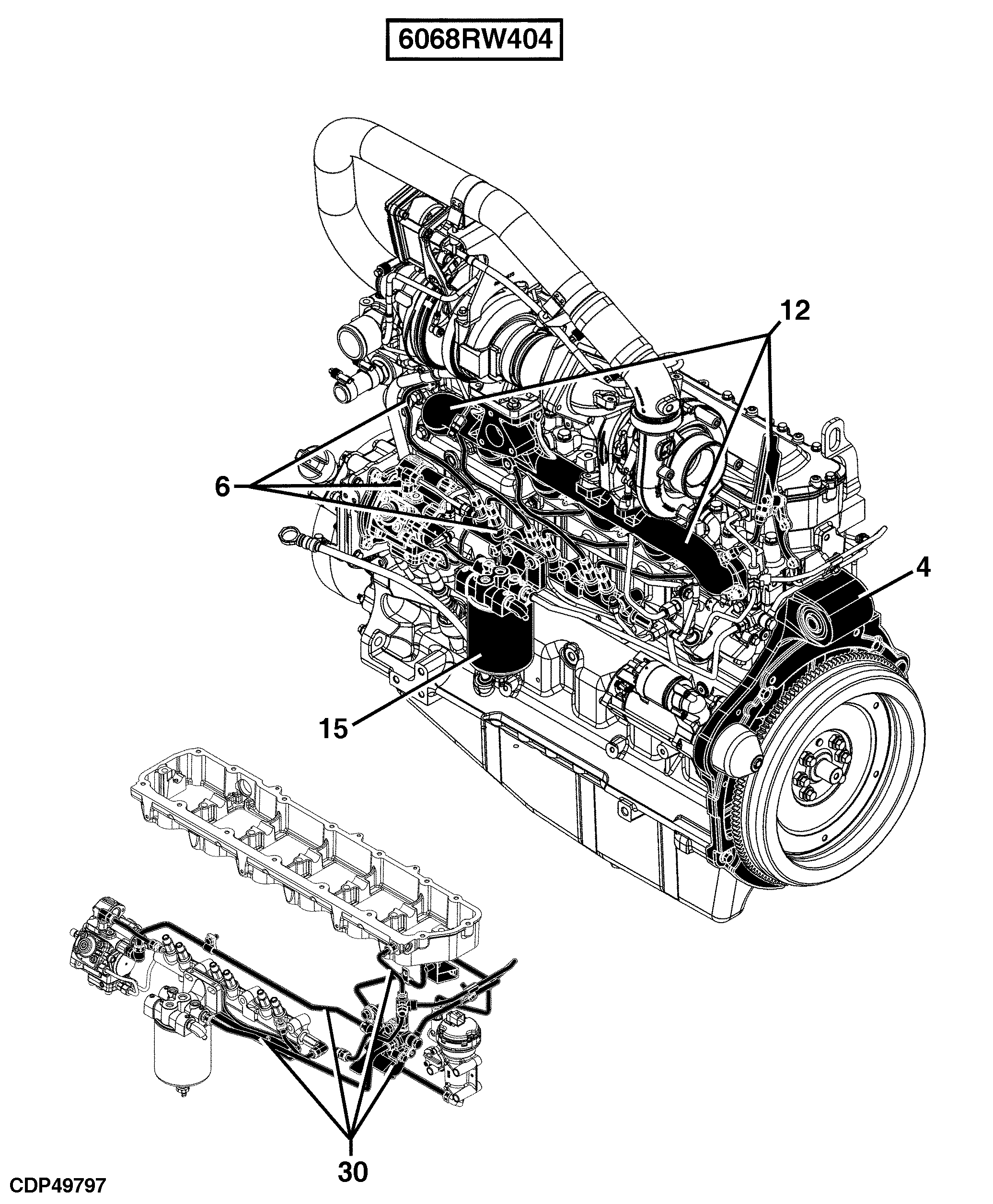 20 Engine 6068RW404-RE542841-RE572125-ETN80286-ETN80287-ETN80288-ETN80289-ETN80290-ETN80291-ETN80292-ETN120541-ETN120544-ETN120545-ETN120547-ETN118828