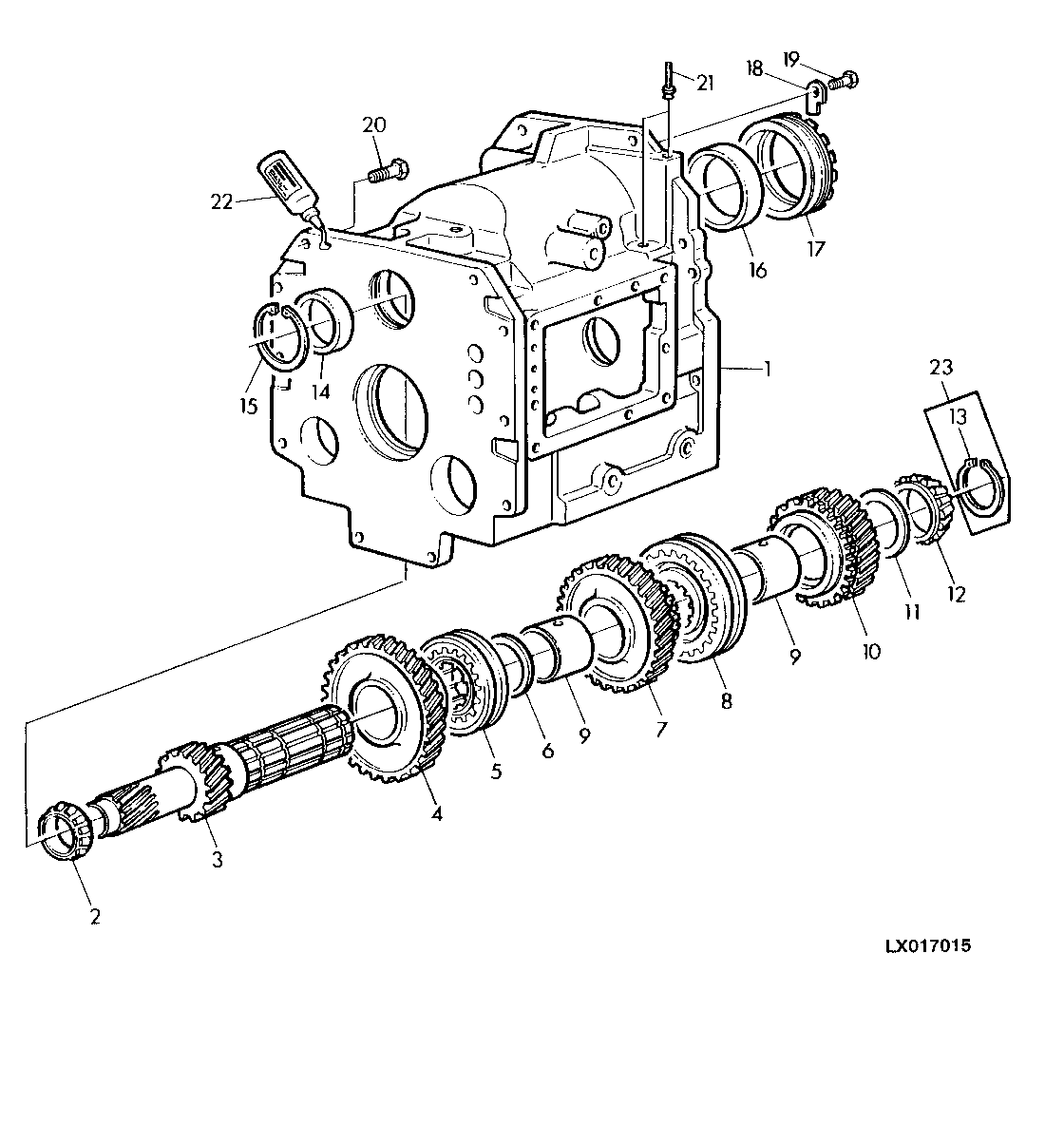 RANGE TRANSMISSION HOUSING / DRIVE SHAFT (40KMH)