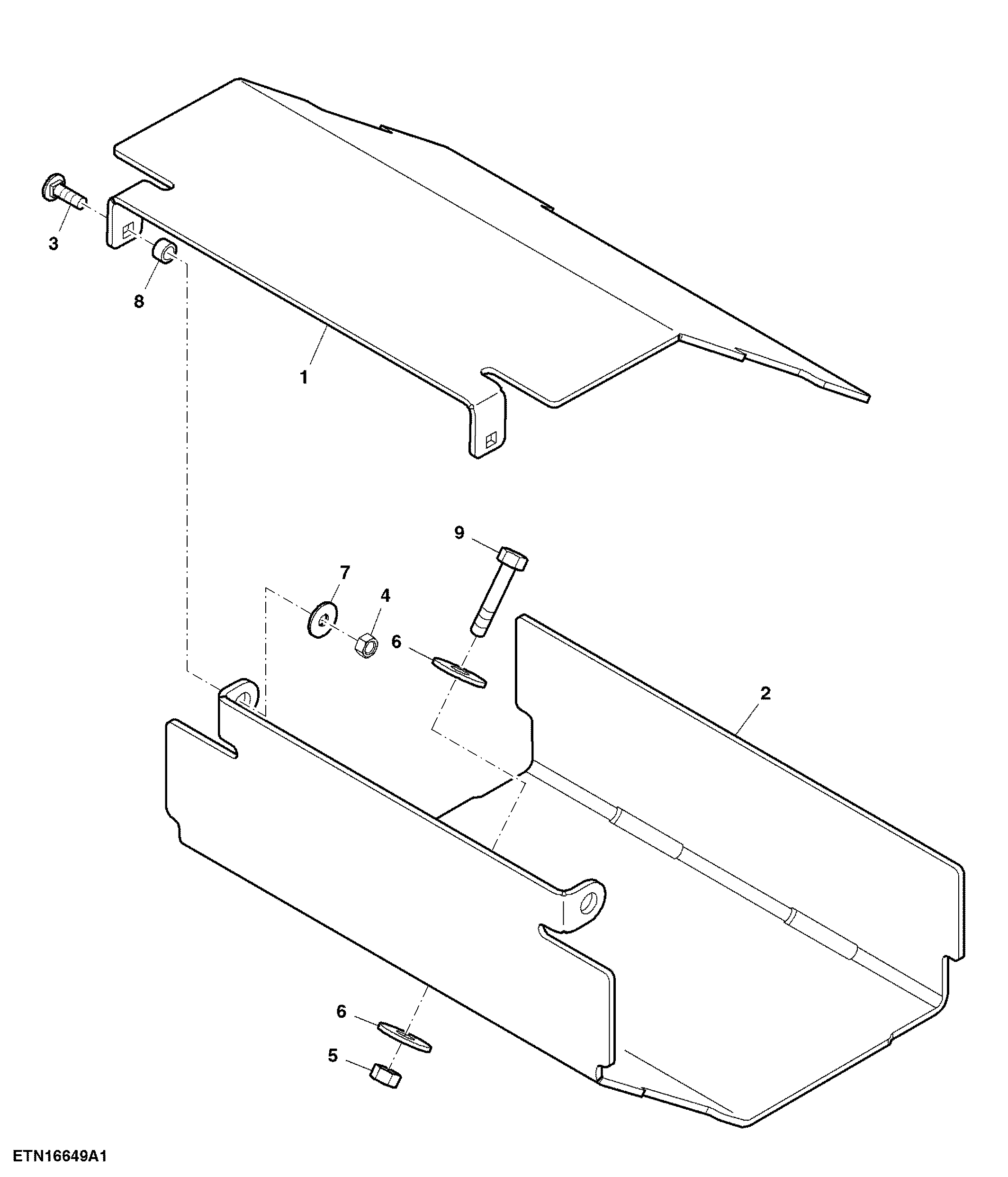 Chain Box, Single Redution, Fixed Drawbar, W/O Rear PTO
