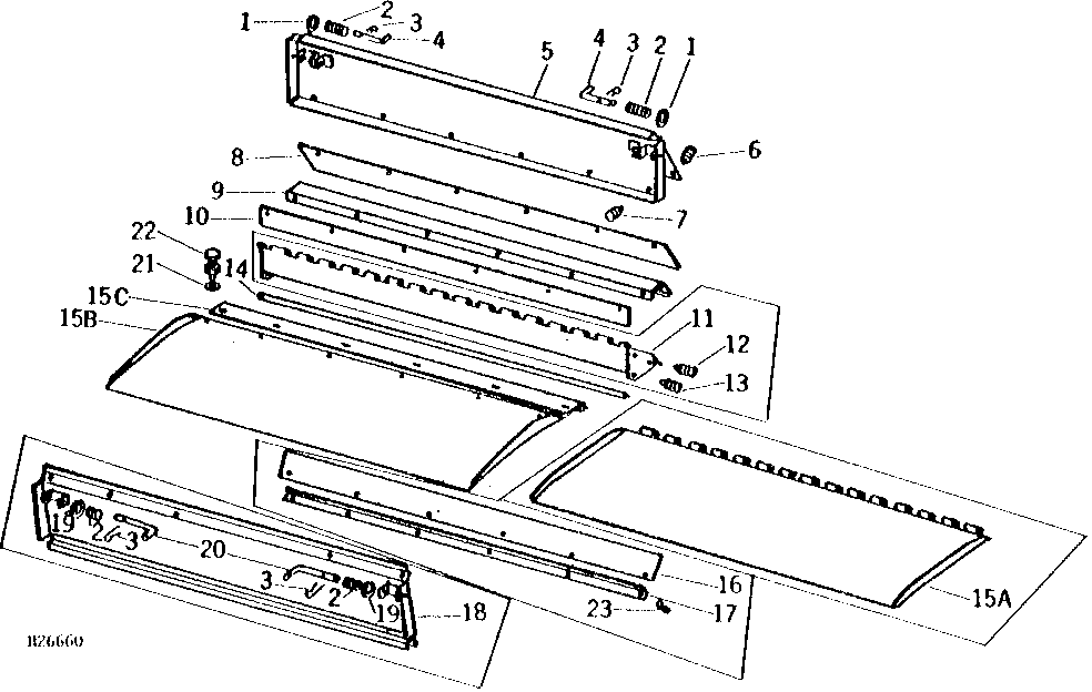 SEPARATOR FRONT SHEETS, SEALS, DOORS, FEED PLATE, AND STONE TRAP