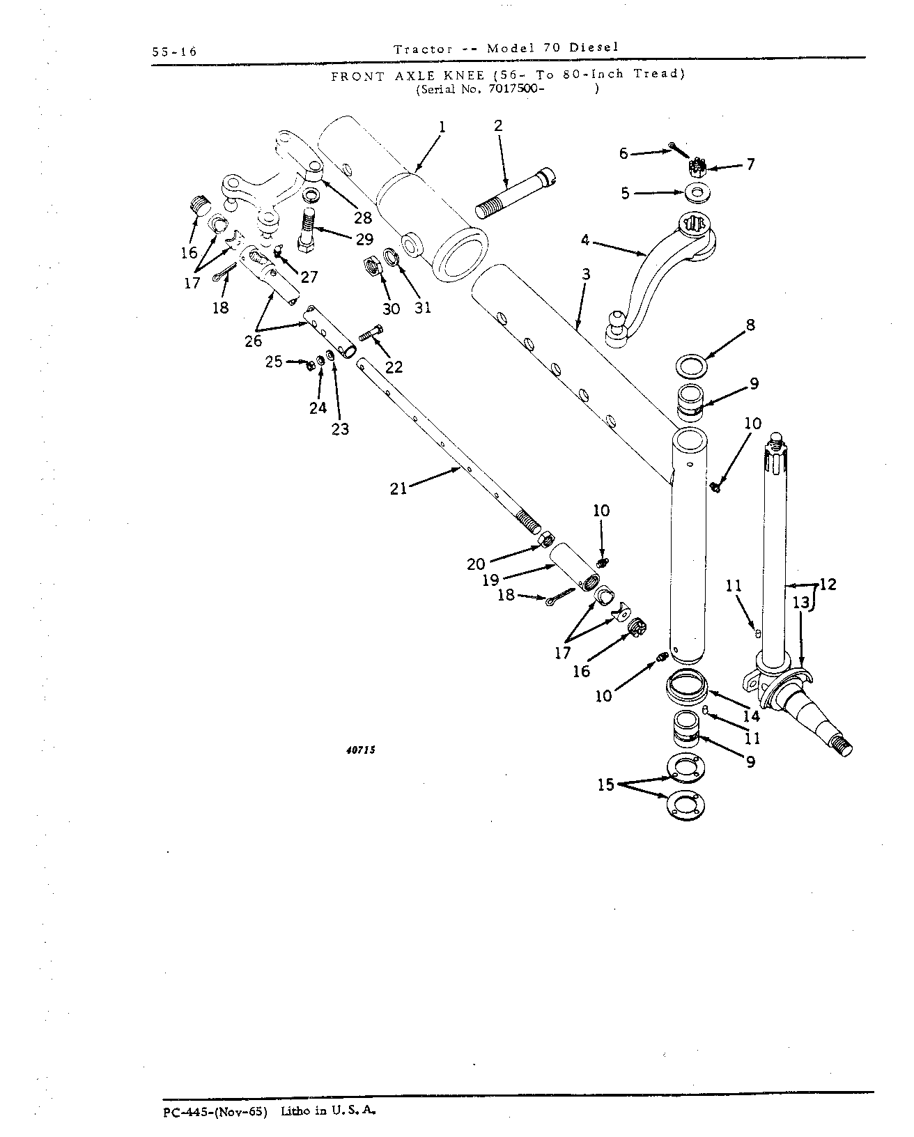 Section 55 - Steering Mechanism, Front End Equipment, and Rear Wheels (Continued)