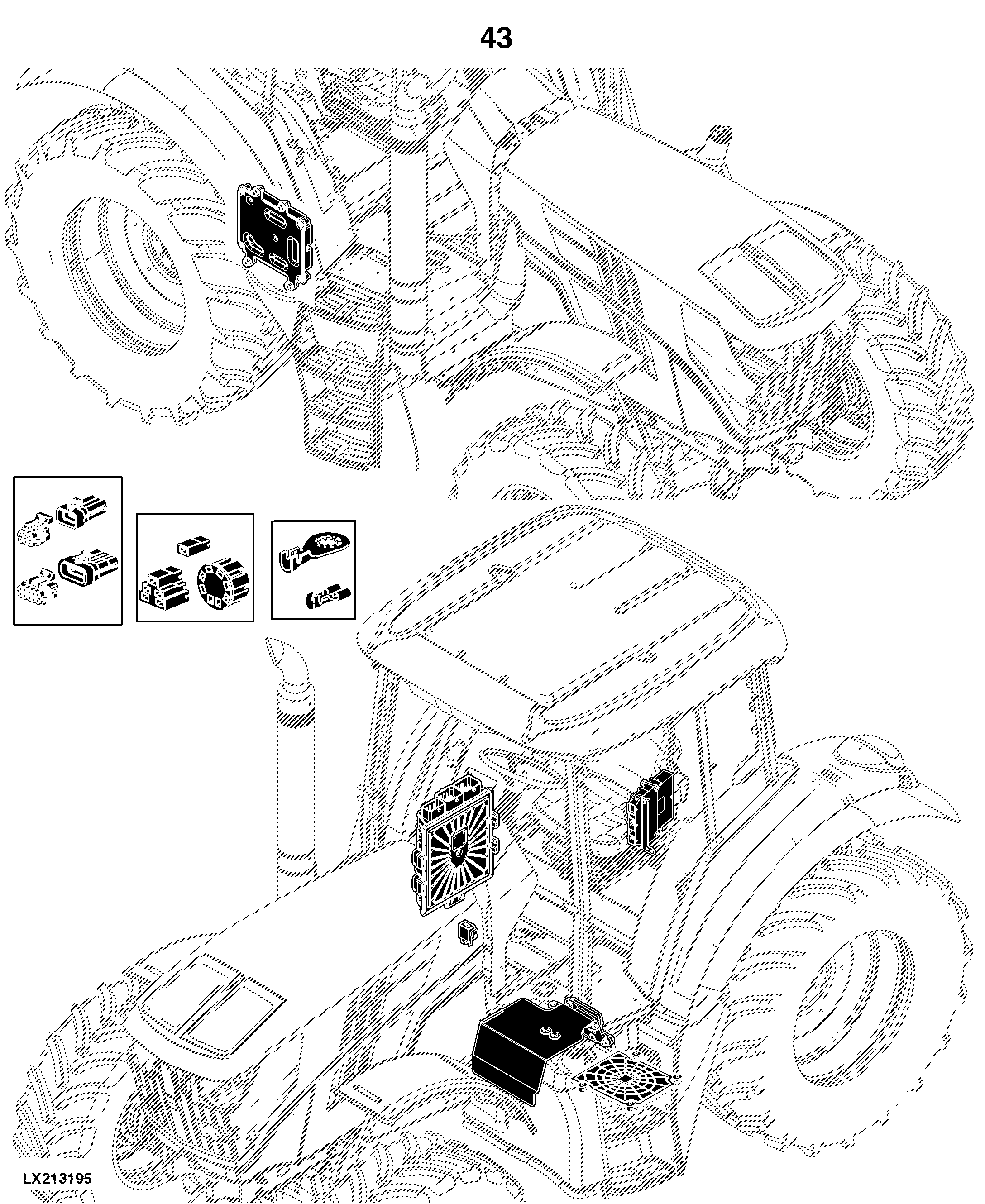 6140M Tractor (Europe Edition, Engine SN: 4045RXXXXXX)(Interim Tier 4)