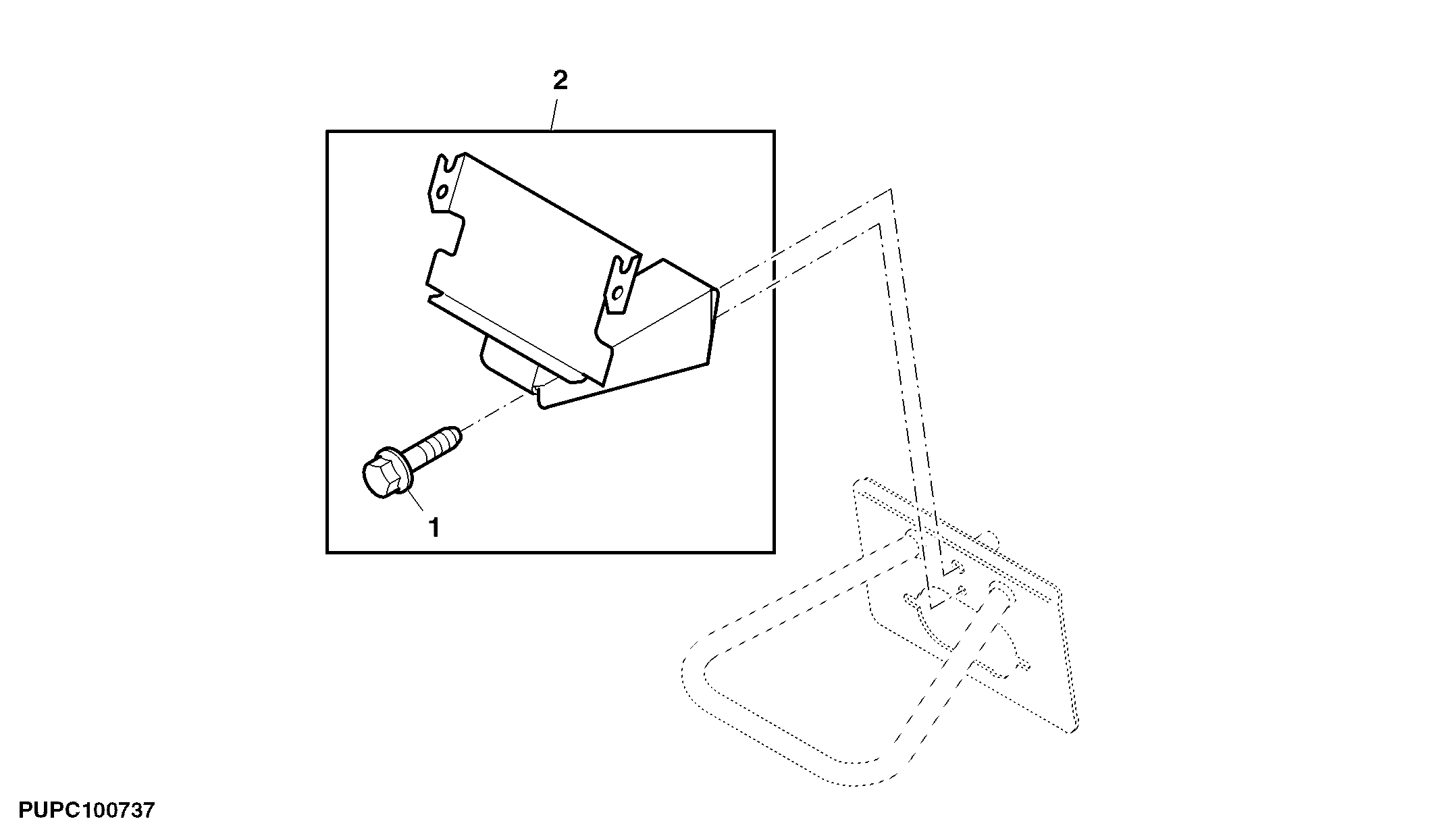 GreenStar™ 2 Position Receiver Support, 4095 or 400 Series