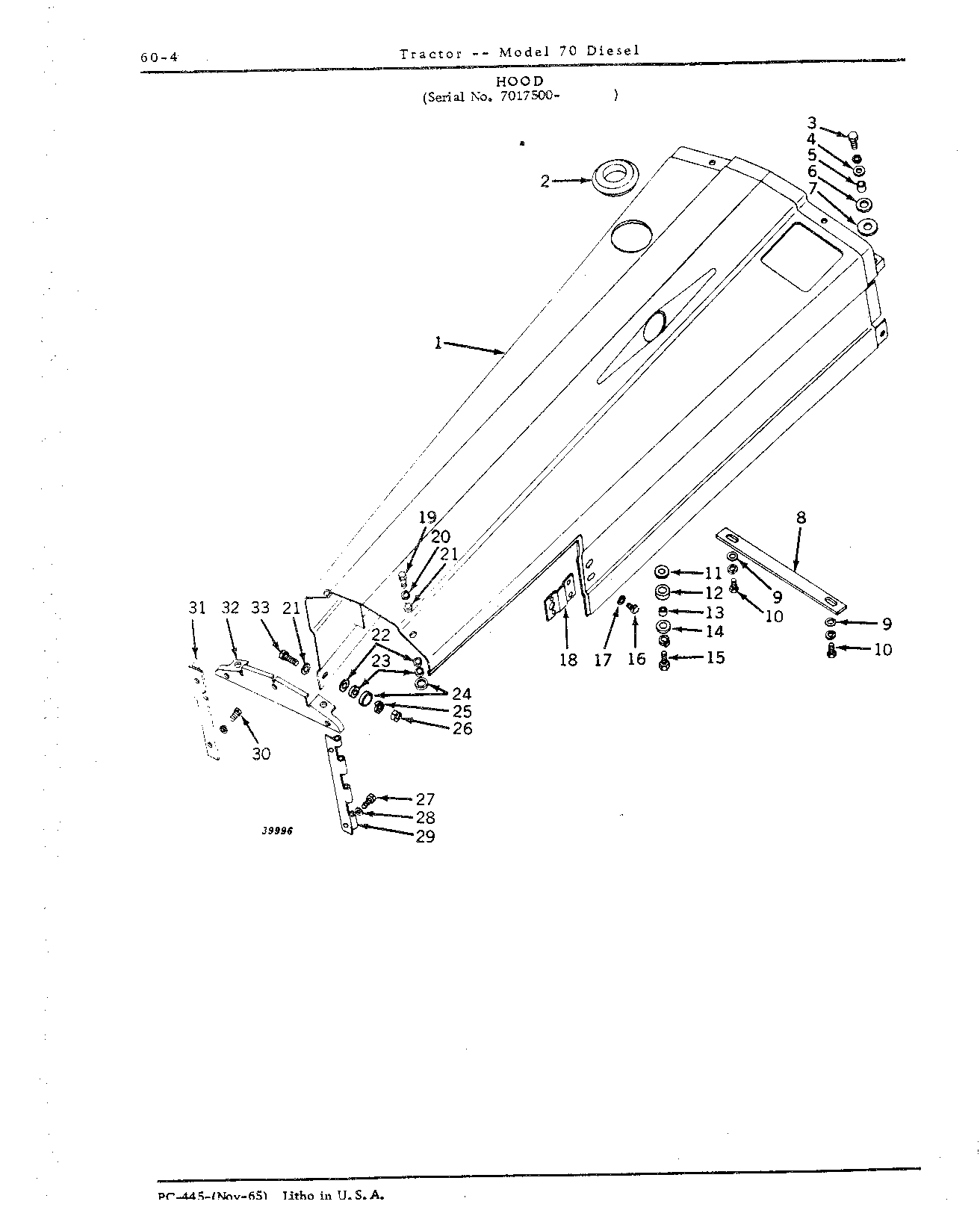 Section 60 - Tools, Instrument Panel, Guages, Hood, Grille, and Fenders (Continued)