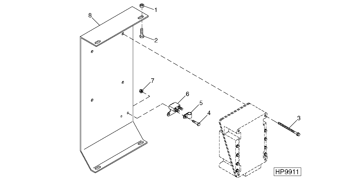 ELECTRONIC CONTROL UNIT (ECU) AND MOUNTING SUPPORT