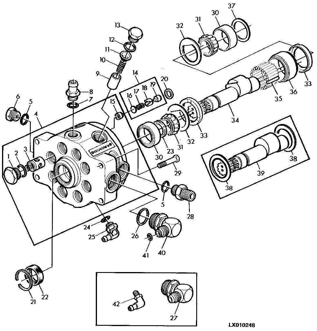 HYDRAULIC PUMP MODEL NO. EA1 40 CM3 (2.4 IN3)