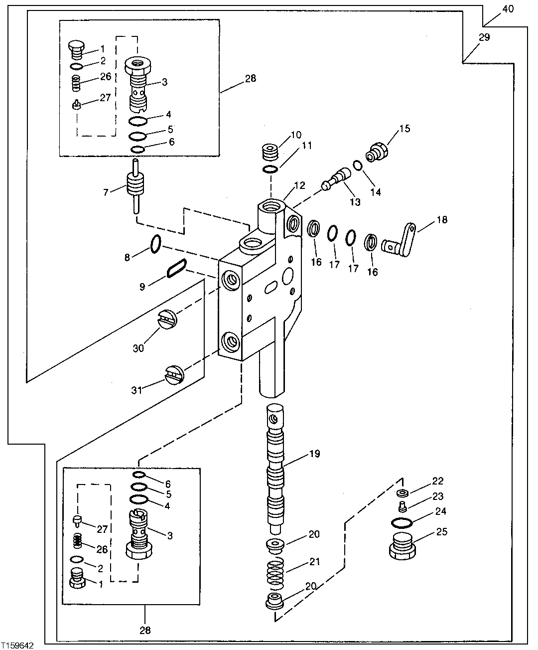 Replacement Hydraulic Control Valve Section (Wheel Lean, Circle Side-Shift, Blade Pitch, Blade Side-Shift)