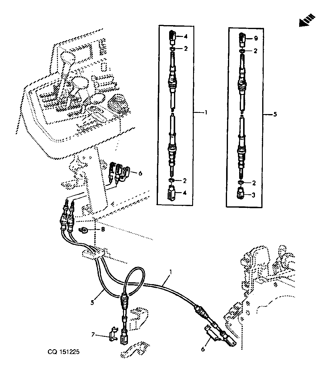 CABLES BOWDEN DEL CAMBIO DE MARCHAS (POWRQUAD)