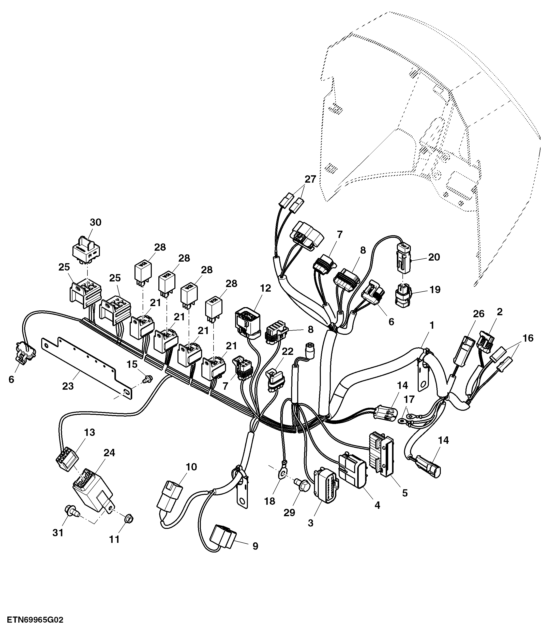 Front Console Wiring Harness, PowrReverser™