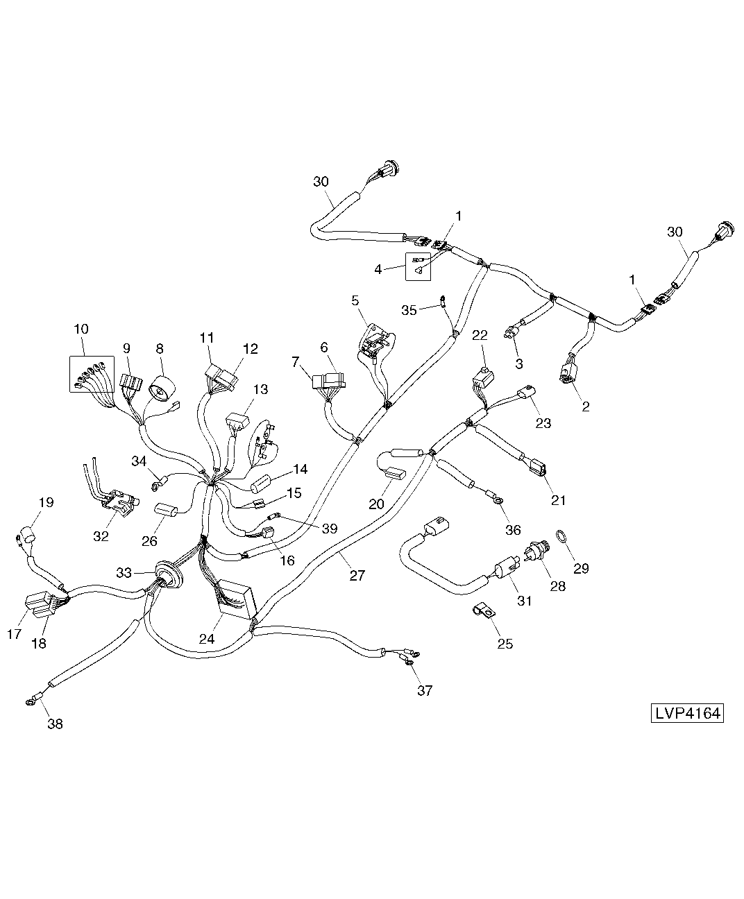 Wiring Harness (Rear) (With CAB) (Late Design) ( - 420000)