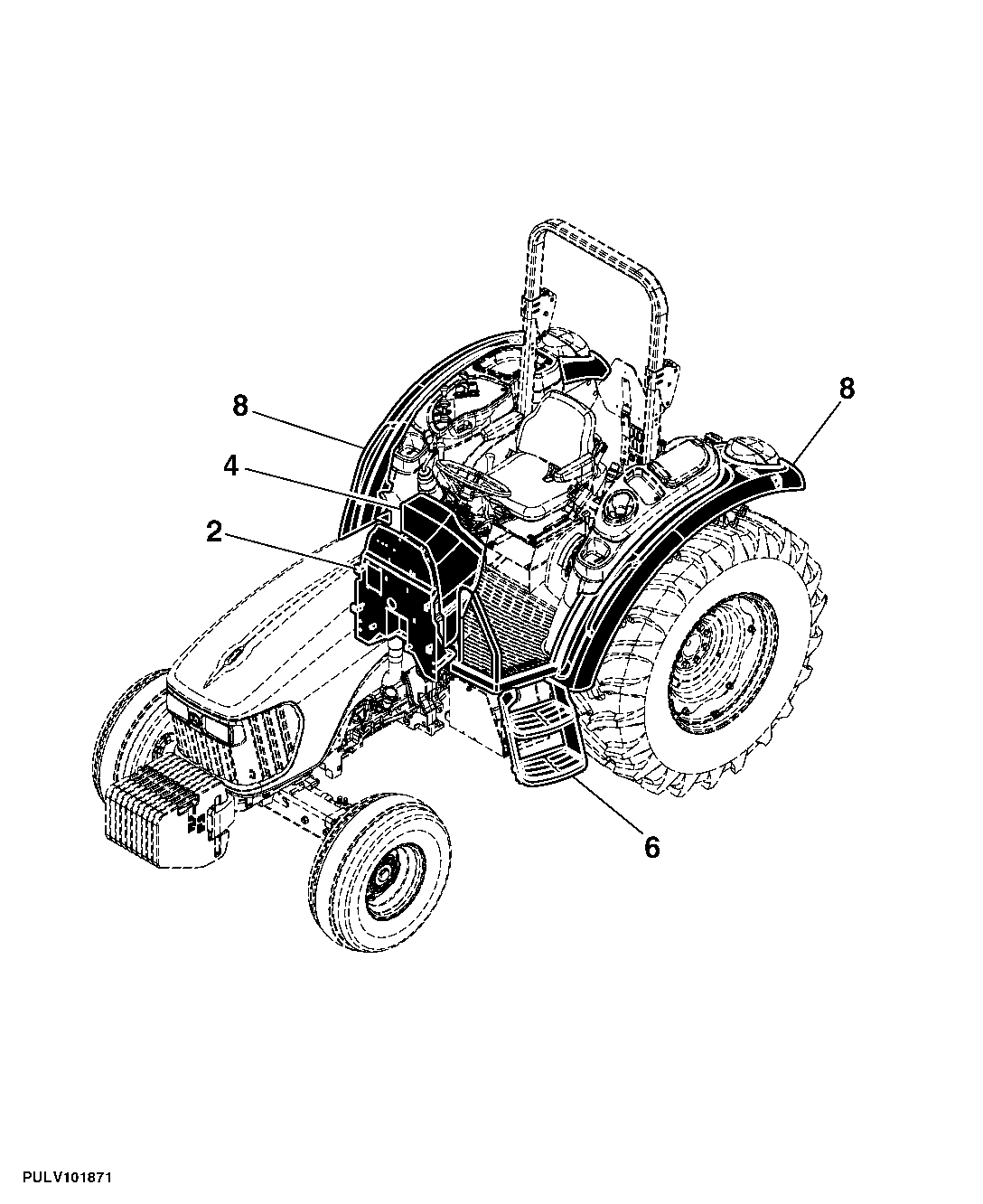 930 Isolated Open Operator Station (IOOS) Tractor